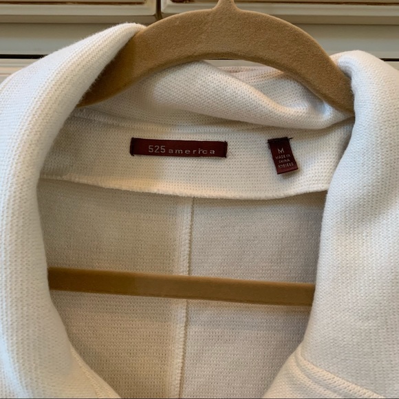 525 America cream sweater jacket size M - Picture 2 of 4